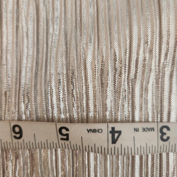 FLAW Alice + Olivia Elba Pants Size 2 Womens Pleated Crop Metallic Gold Cocktail - Picture 13 of 13